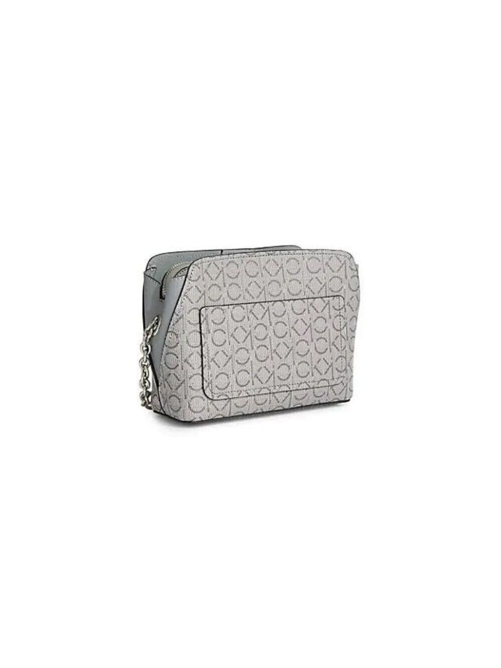 Calvin Klein Hailey Monogram Crossbody Bag in Ivory
